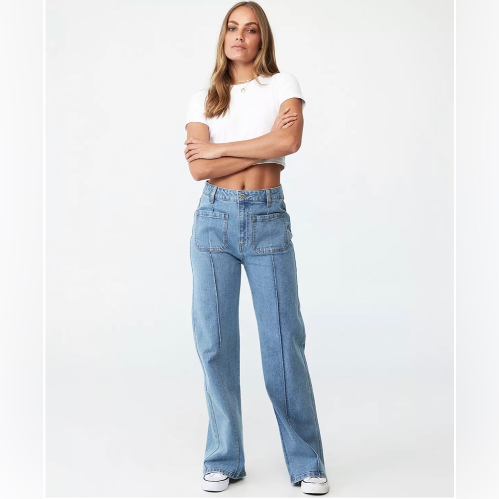 One5One Womens Flare Full Length Jeans